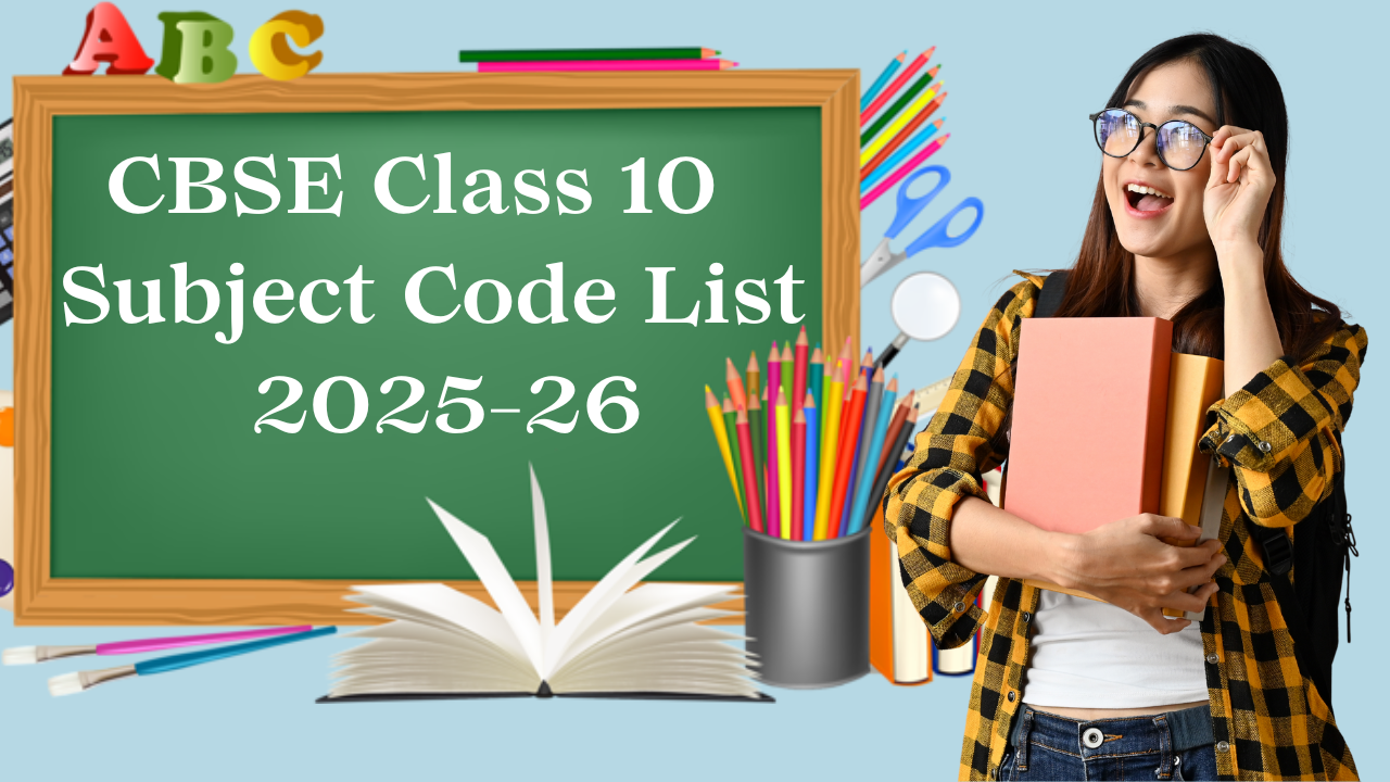 CBSE Class 10 Subject Code List 2025-26