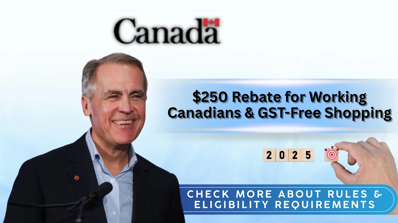 250 Rebate for Working Canadians & GST-Free Shopping