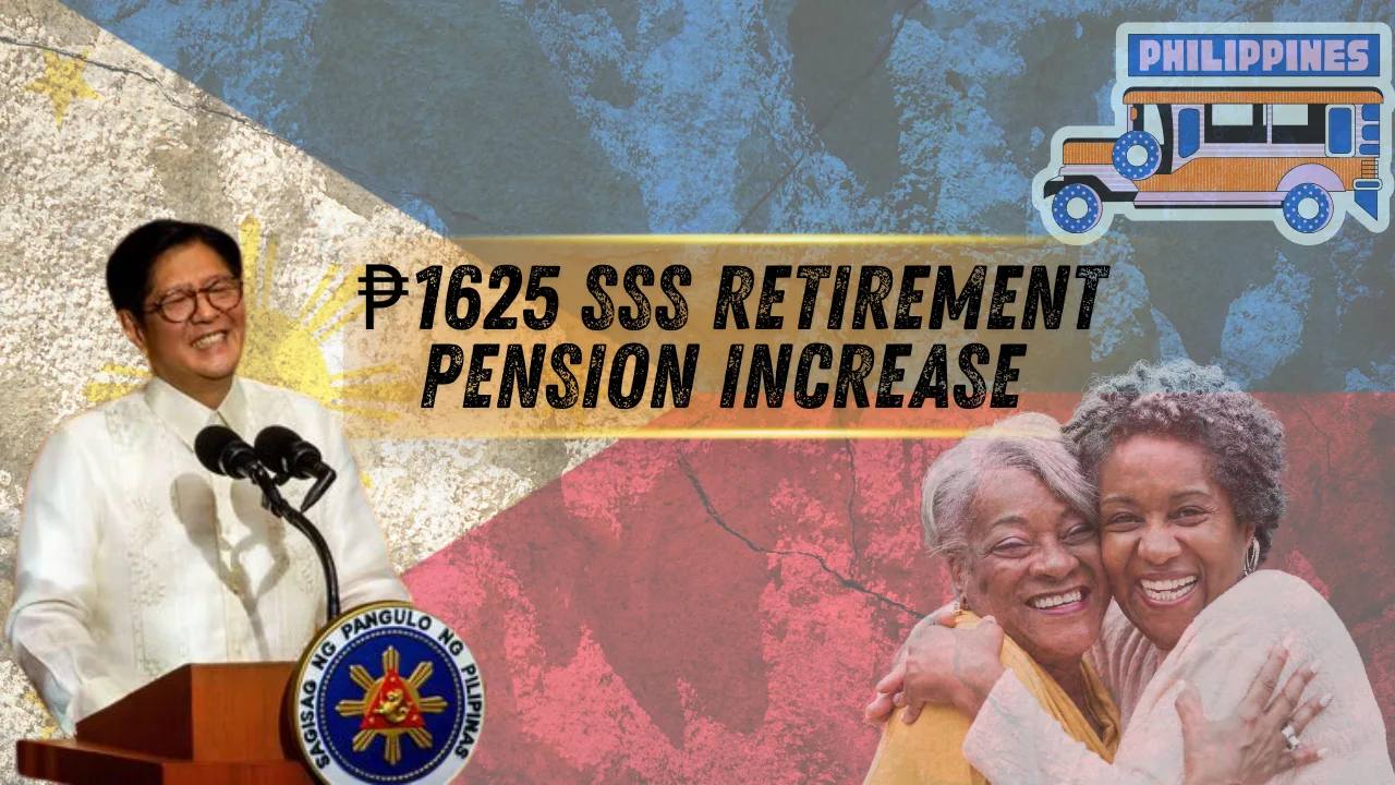 ₱1625 SSS Retirement Pension
